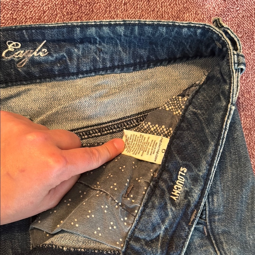 American Eagle Outfitters Blue High Rise Jeans - Picture 2 of 5